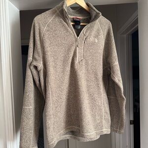 Men's Beige North Face Med Sweater